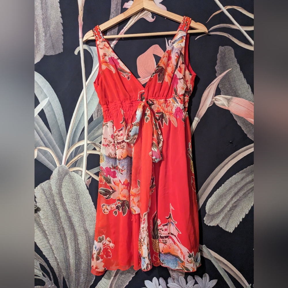 Tropical 1960s Teddy Style Dress